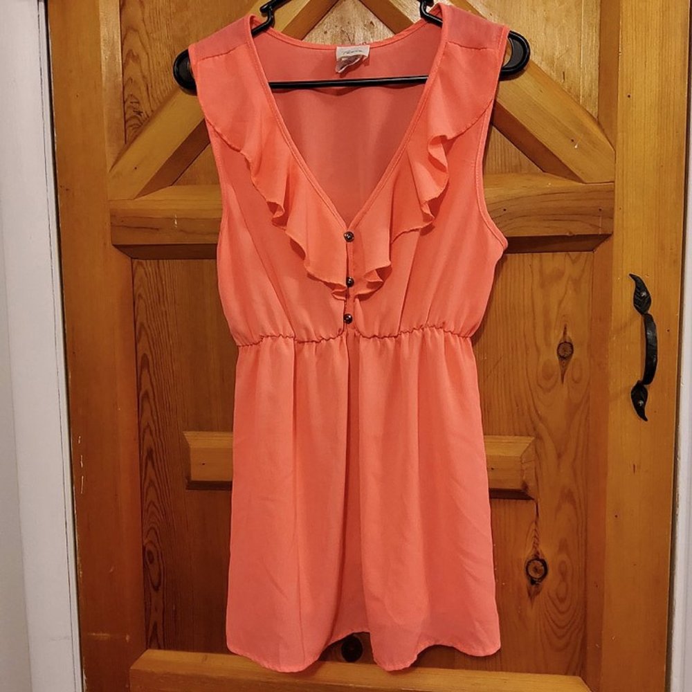 Tavia Sleeveless Ruffles Tunic